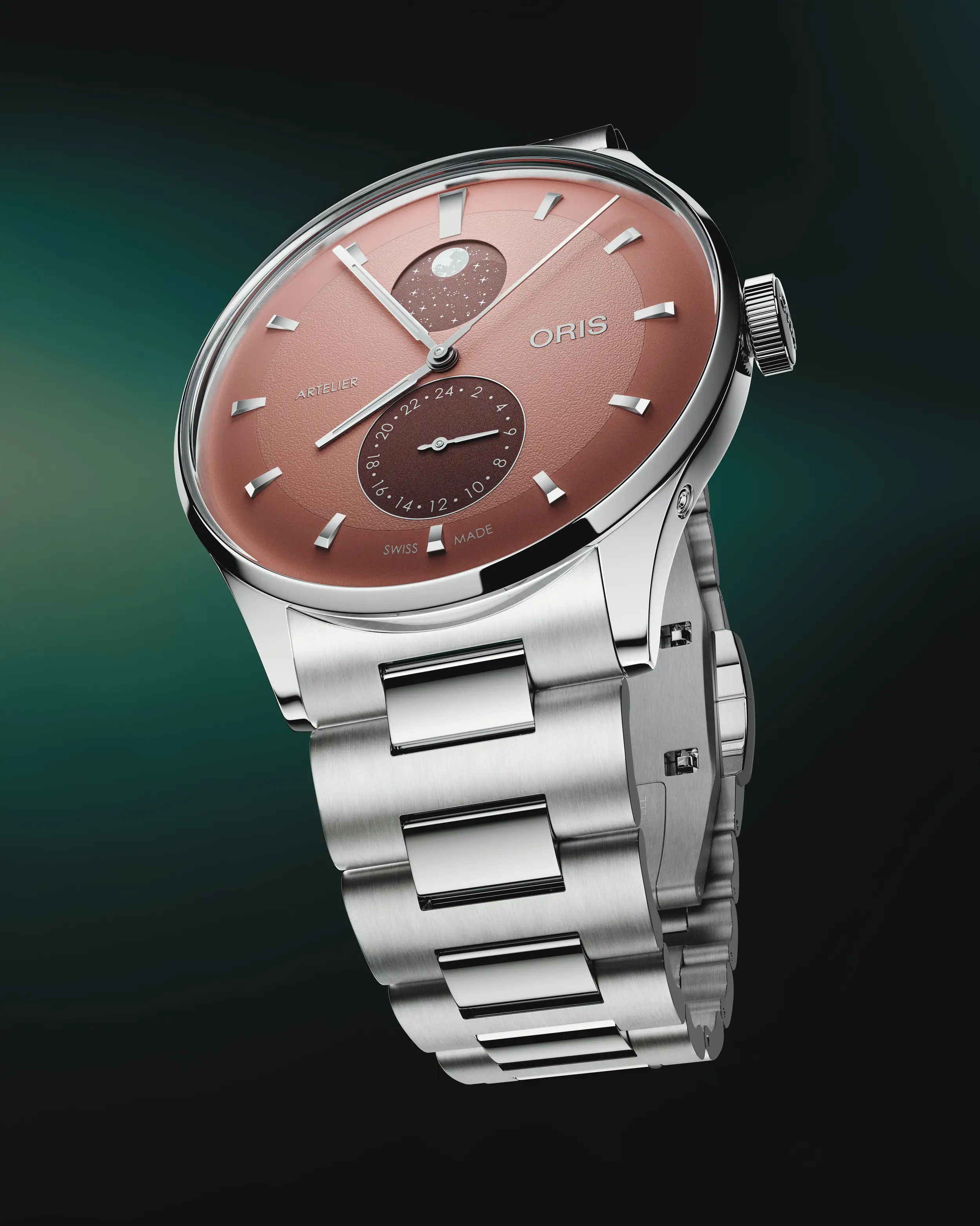 Oris Artelier Complication 39.50 mm Edelstahl Braun Herrenuhr 01 782 7811 4056-07 8 20 20