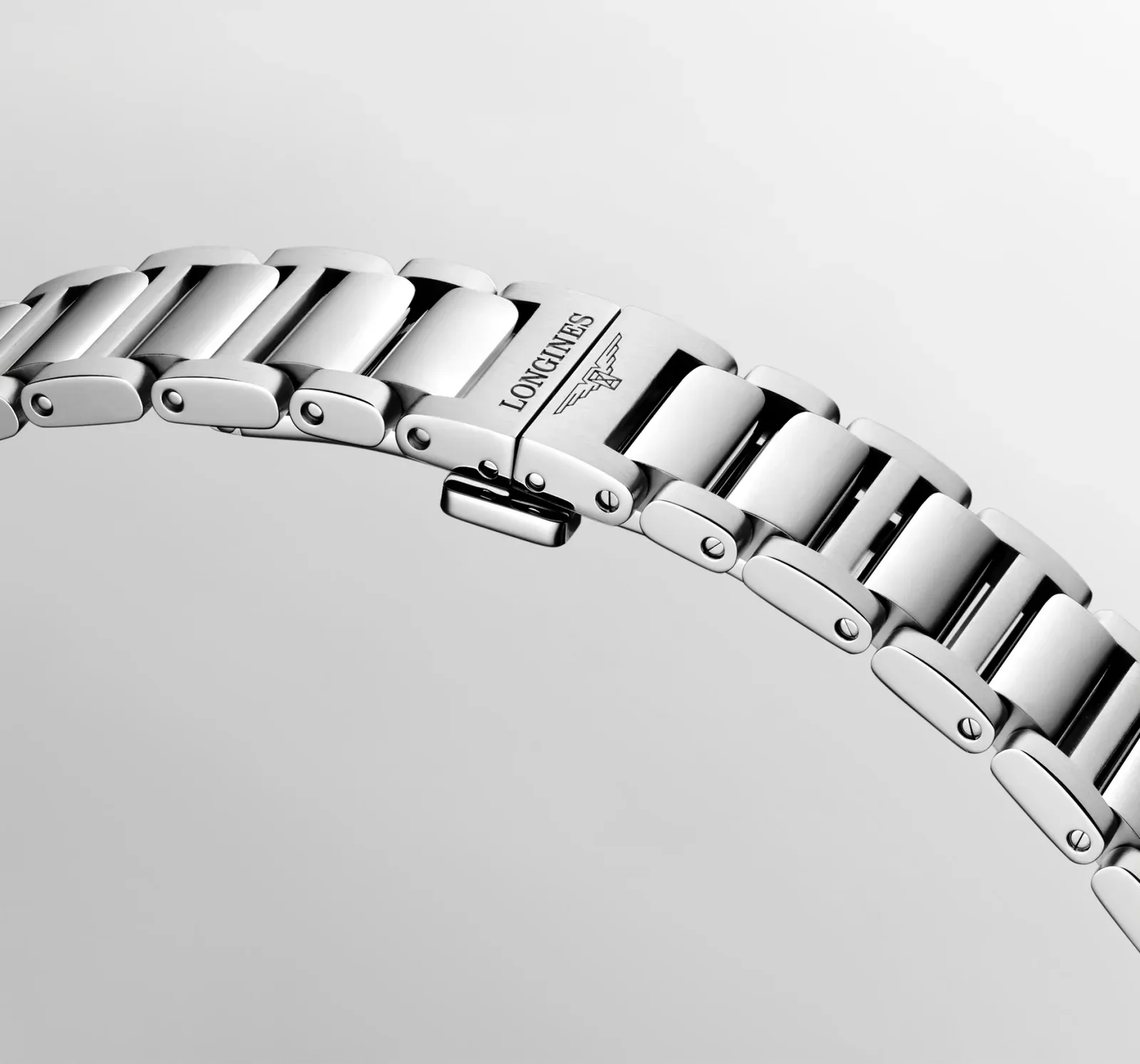 Longines Conquest Weiß Edelstahlband 34 mm Damenuhr L3.460.4.18.6