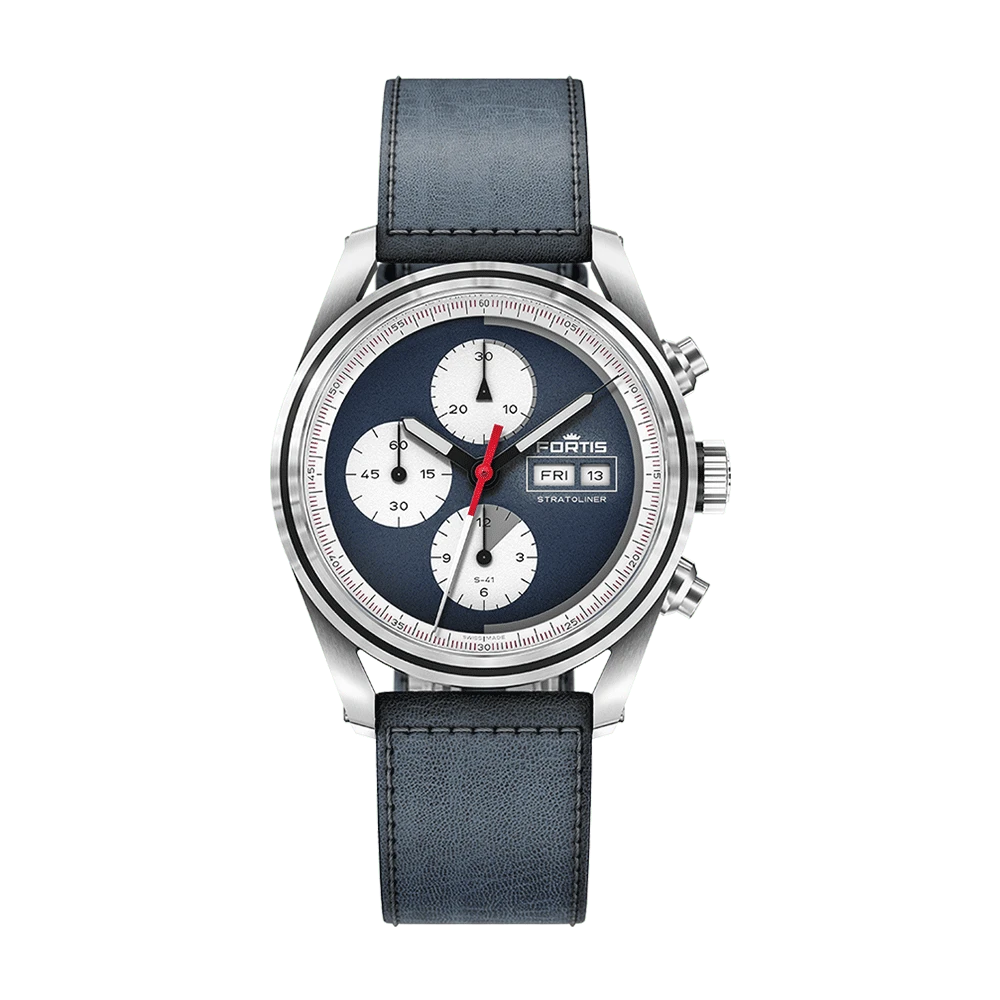 Fortis Stratoliner S-41 Blue Japan Herrenuhr F2340017