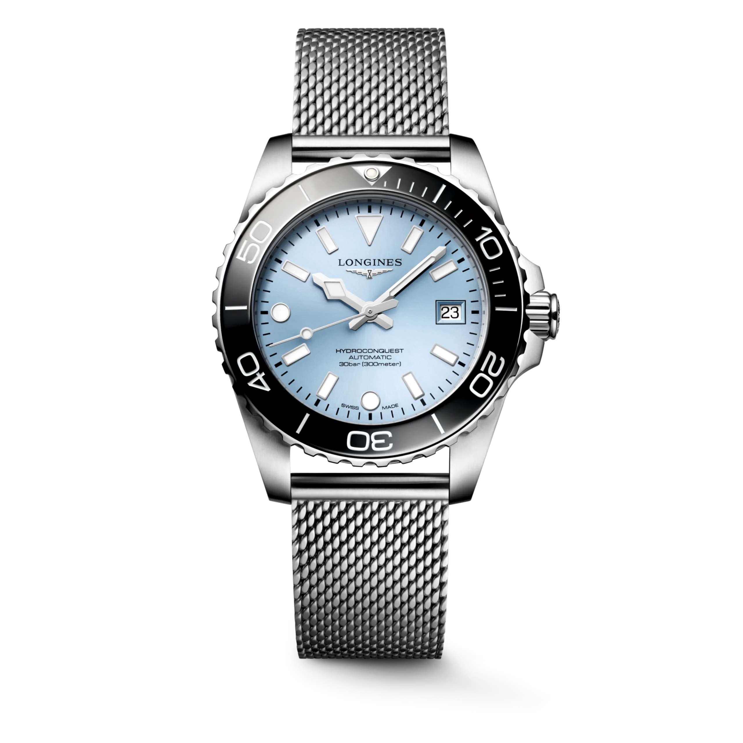 Longines Hydroconquest frostblau 39mm Herrenuhr L3.779.4.99.6