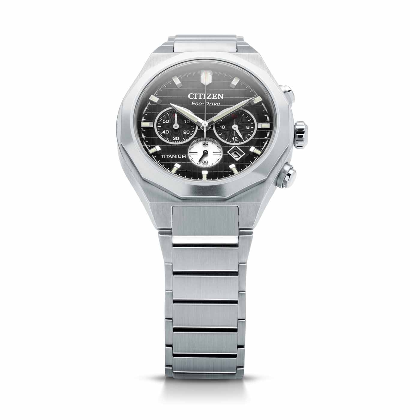 Citizen Zenshin Senkei Super Titanium™ Chronographen mit Eco-Drive Herrenuhr CA4690-51E
