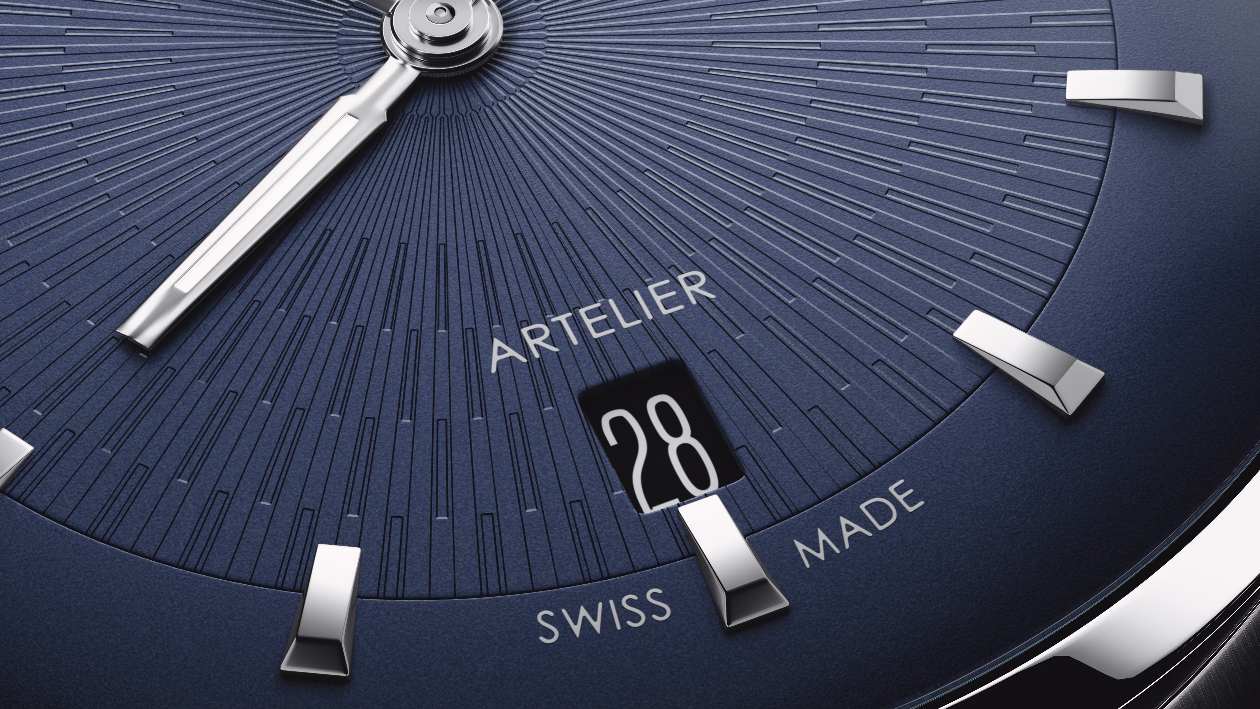 Oris Artelier Date 38mm Lederband Automatik Blau Herrenuhr 01 733 7810 4055-07 6 20 17FC