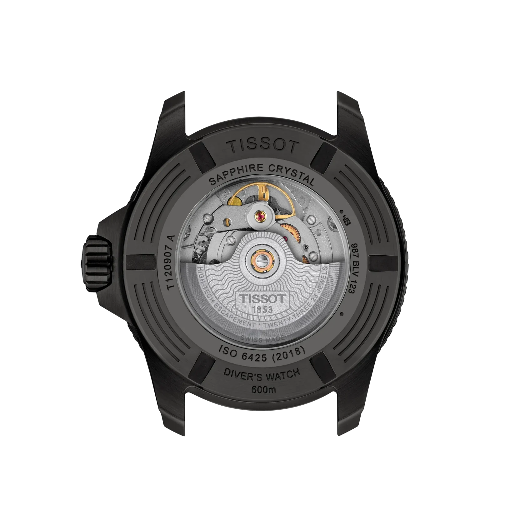 Tissot Seastar 2000 Automatik, 44mm, blaues Zifferblatt, Kautschukband Herrenuhr T120.907.37.041.00