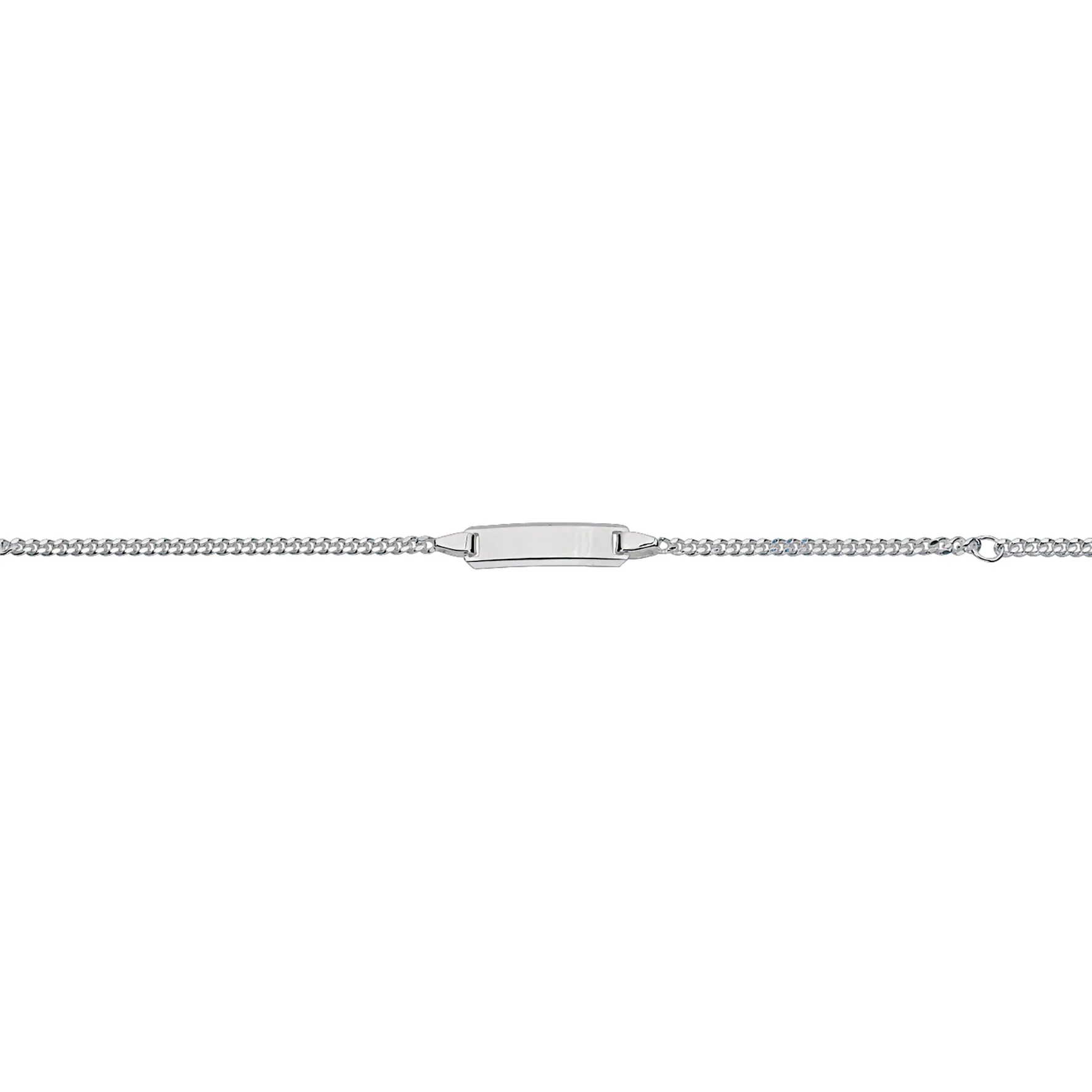 CEM 925er Silber Identband 12 - 14 cm, rhodiniert BIDR904653