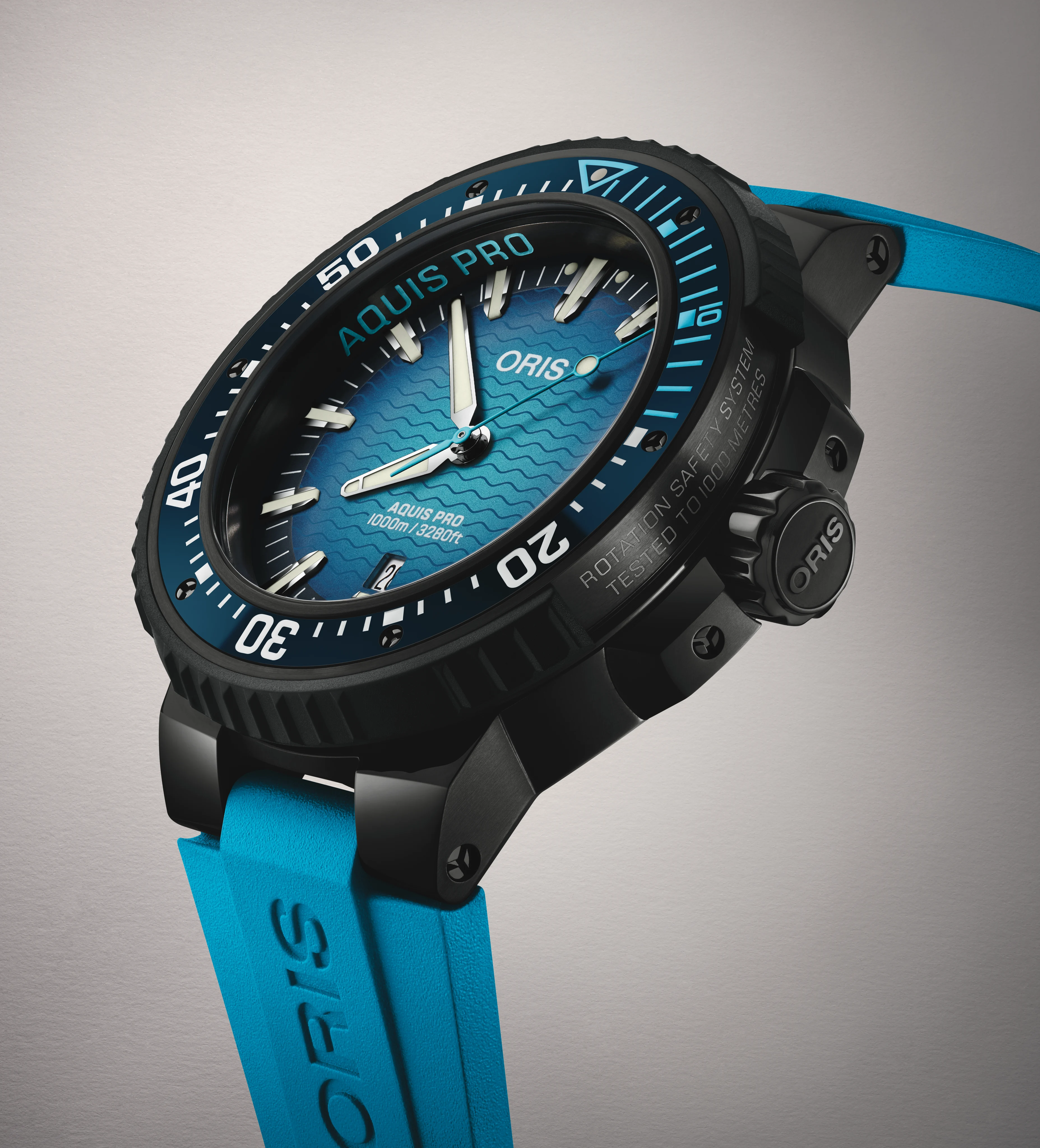 Oris Aquis Pro 1000 m Taucheruhr Herrenuhr 01 733 7801 7255-Set