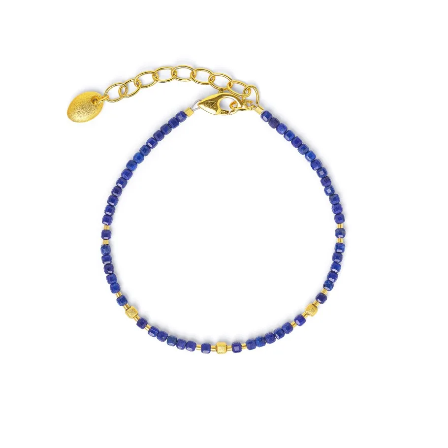Bernd Wolf Cuseni Armschmuck Lapislazuli 17-21cm, 6100001236-V21