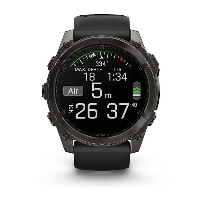 Garmin fēnix® 8 - 51 mm AMOLED Sapphire Schwarz/Carbongrau Titan DLC 010-02905-21