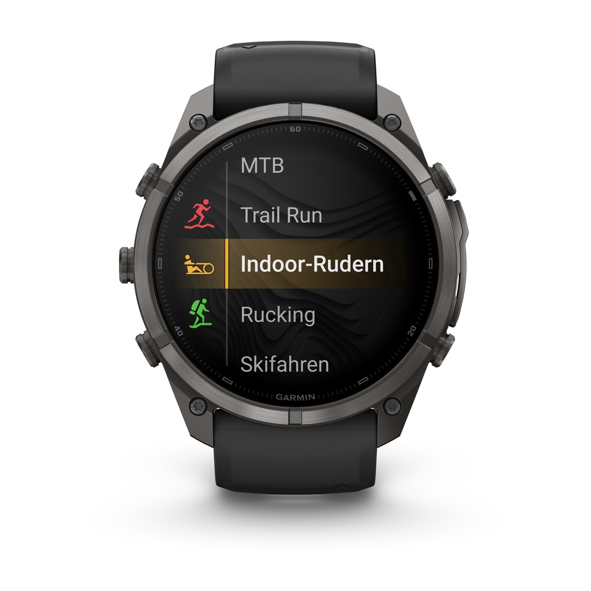Garmin fēnix® 9 Pro inReach® - 51 mm AMOLED Sapphire Carbongrau DLC Titan mit Silikon-Armband Schwarz/Kieselgrau 010-04337-11