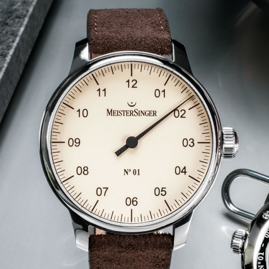 Meister Singer N 01 Handaufzug Herrenuhr AM3303