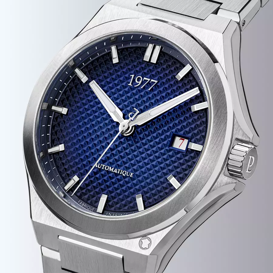 1977 ARSENE Automatique, 41 MM, Cadran Bleu, Bracelet Acier 904L Herrenuhr 1977P02161