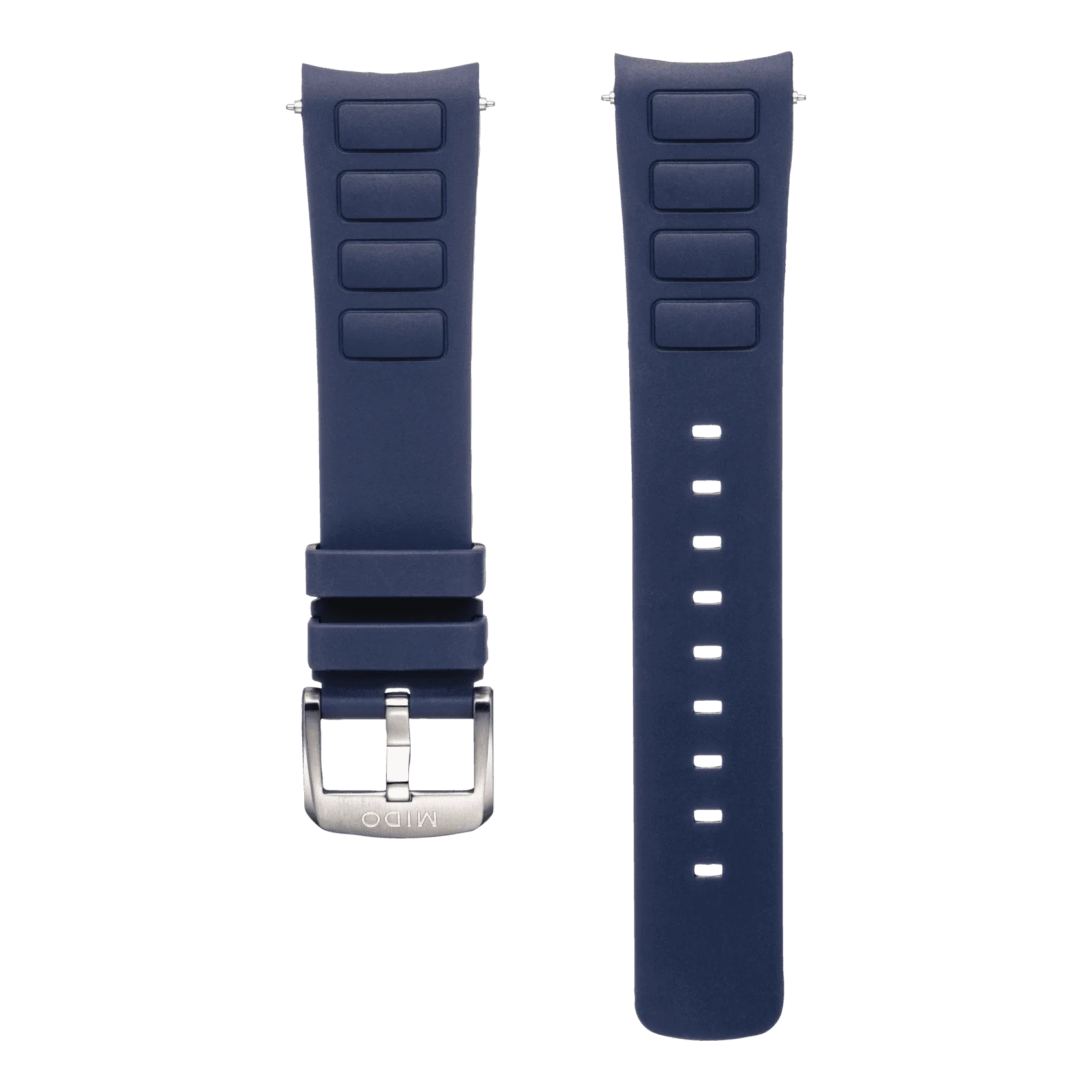 Mido TV Ersatzarmband Kautschuk Blau 22 mm M852018728