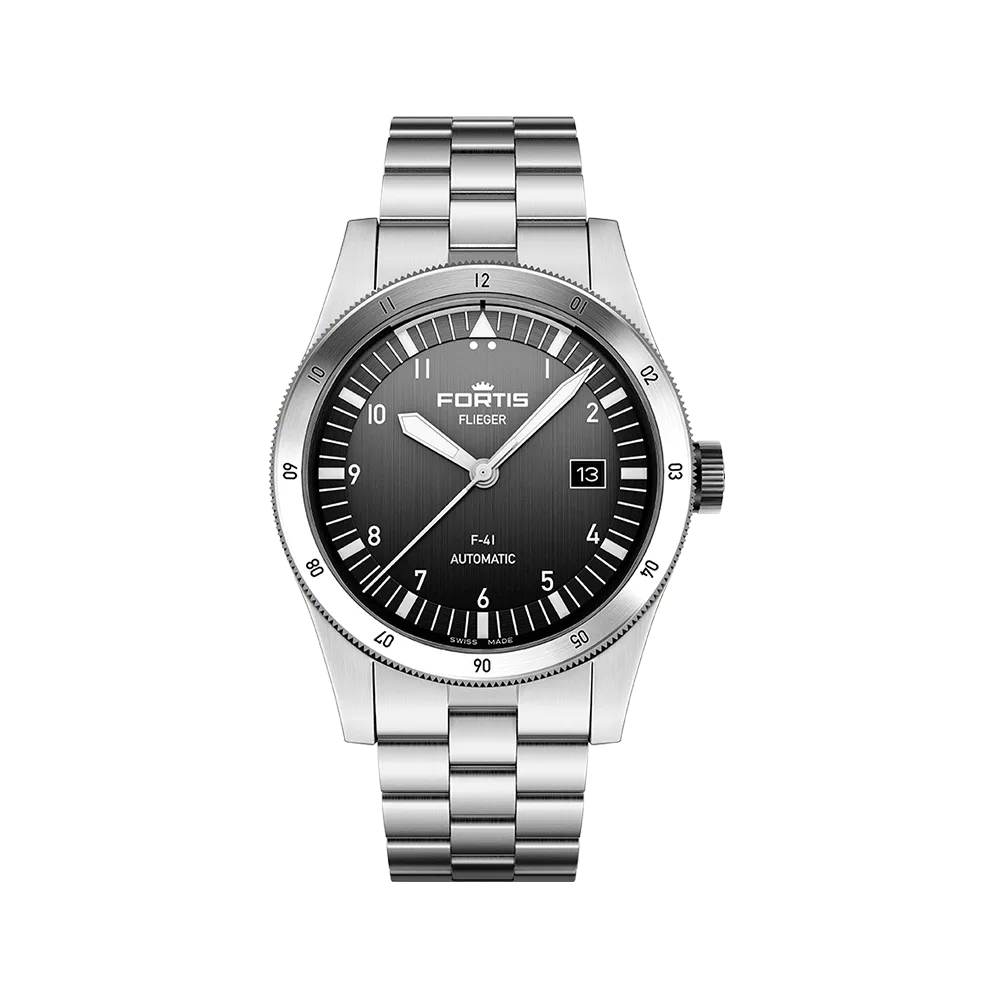Fortis FLIEGER F-41 Automatic Black Herrenuhr F4220017