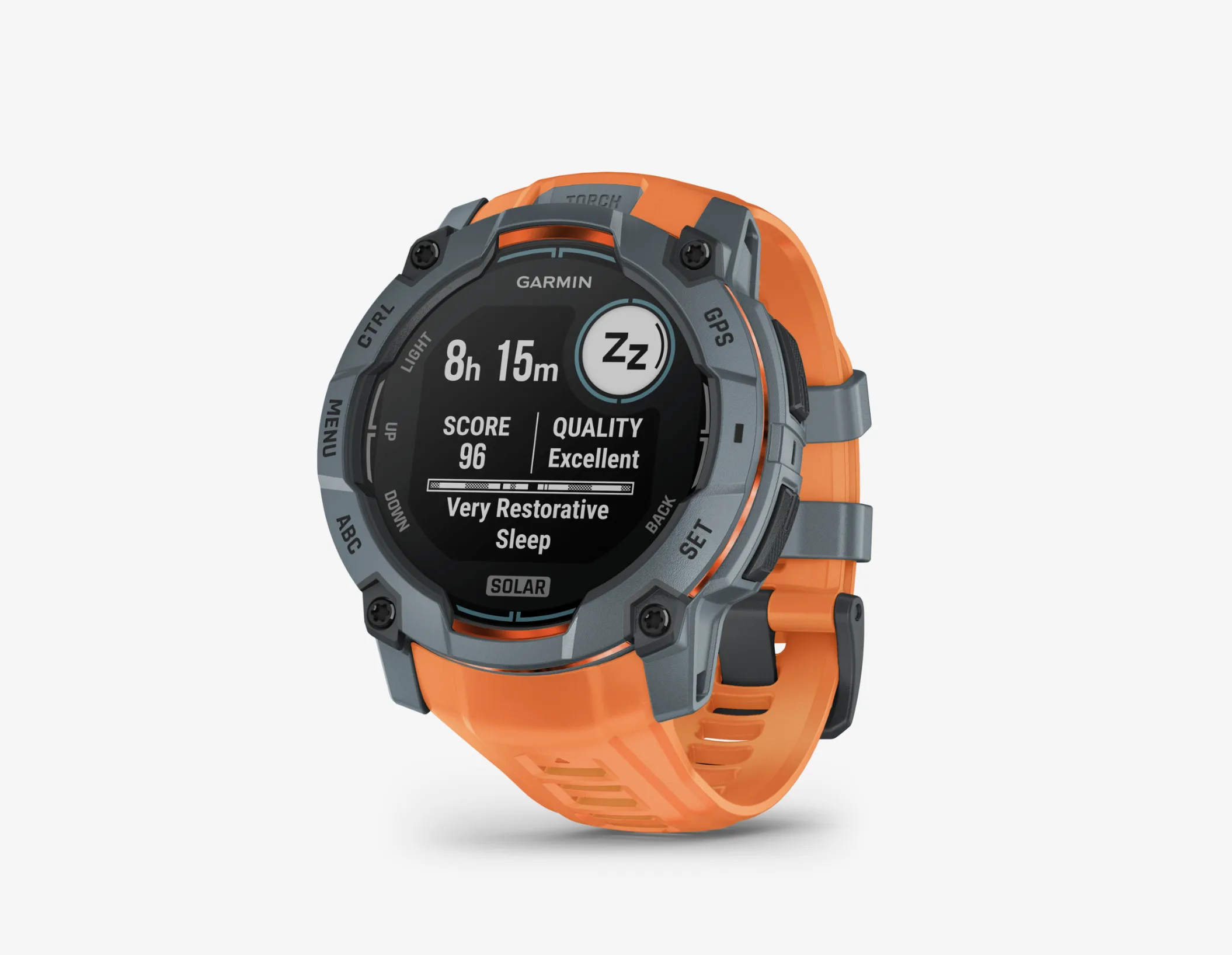 Garmin Instinct® 3 Solar 010-02935-01 - 50 mm Twilight mit Silikon-Wechselarmband 26 mm Solstice