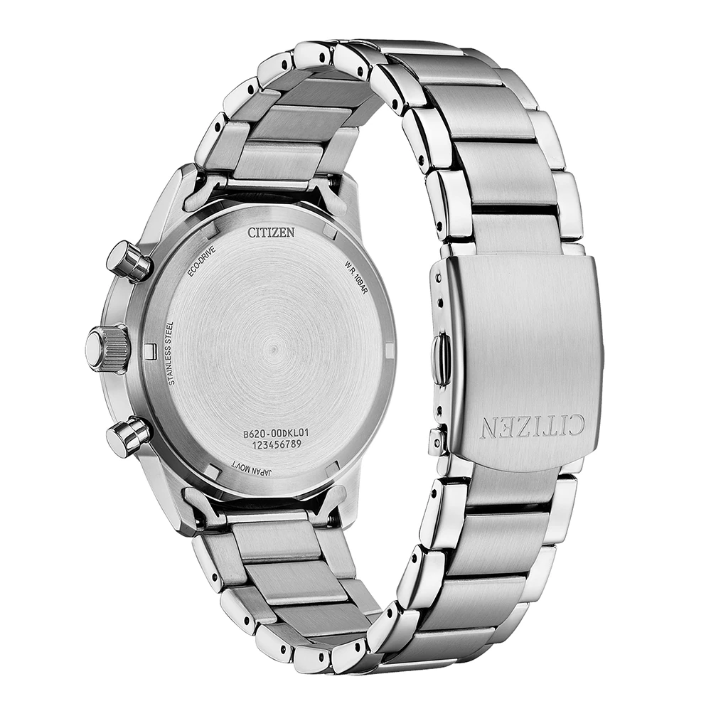 Citizen Eco-Drive Classic Chronograph Edelstahl Grün, 42mm Herrenuhr CA4720-52X