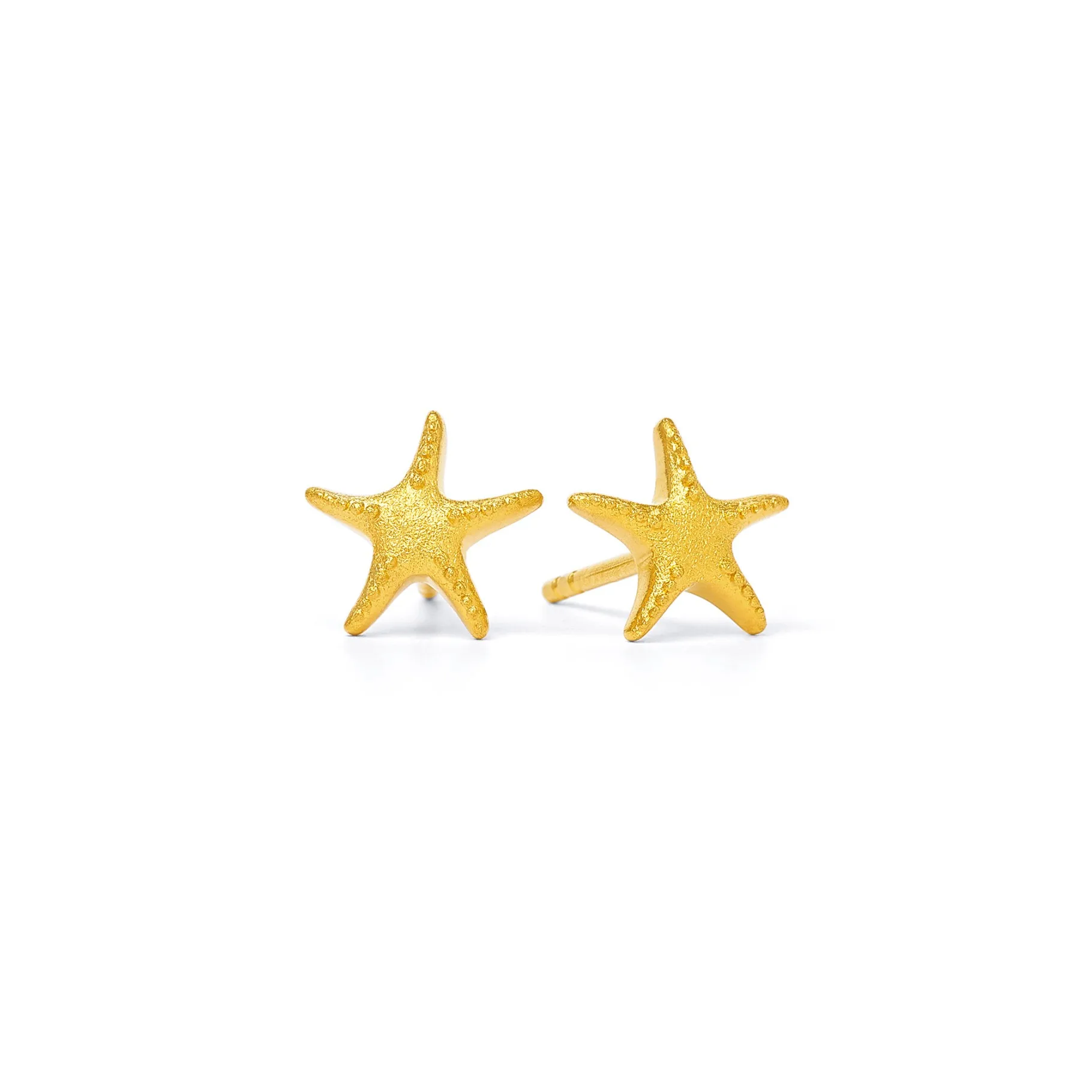 Bernd Wolf Stecker Seastar Designlinie Maritim, 24-Karat-goldplattiert, Sterlingsilber 925