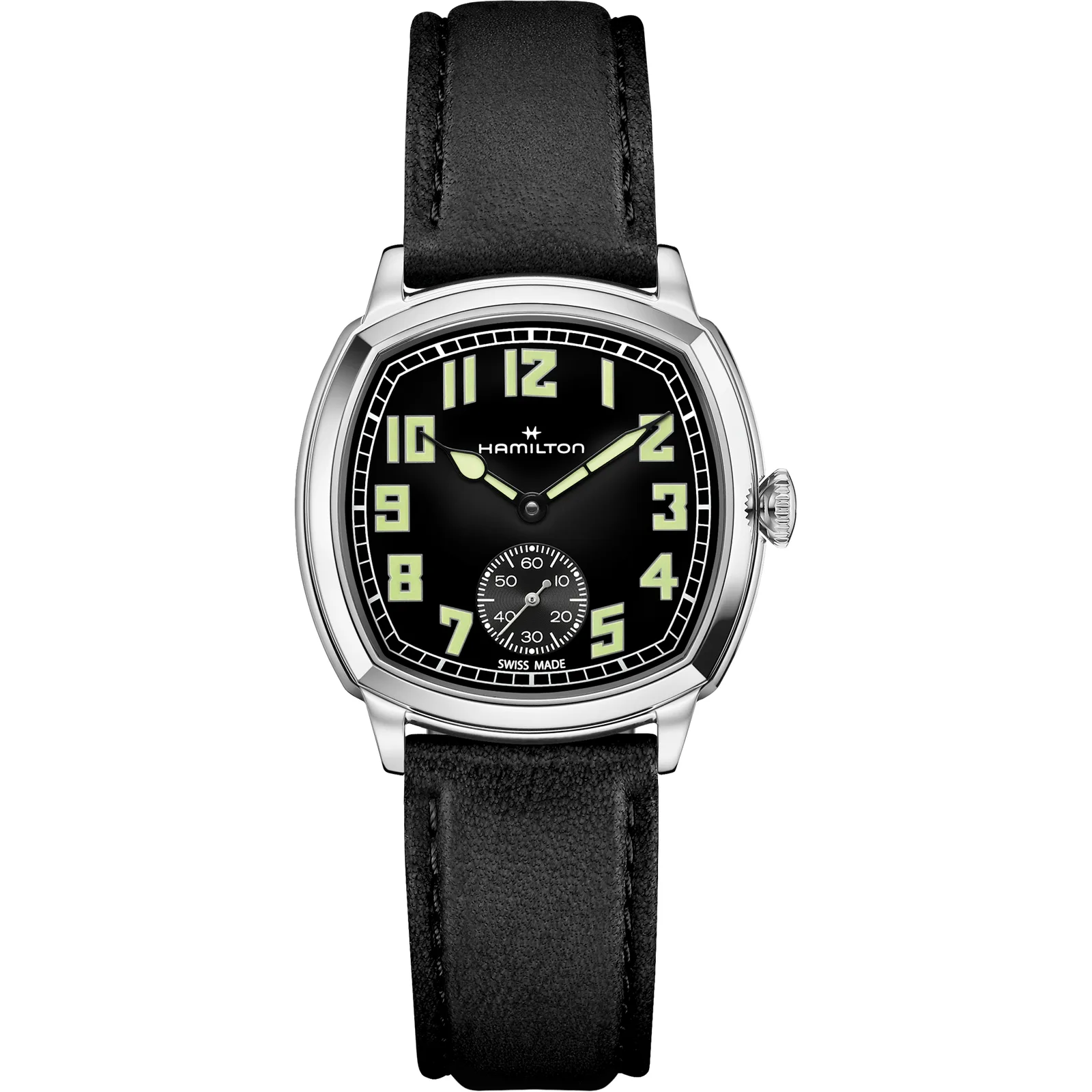 Hamilton American Classic Cushion Small Second 34 mm Handaufzug Herrenuhr H36129730