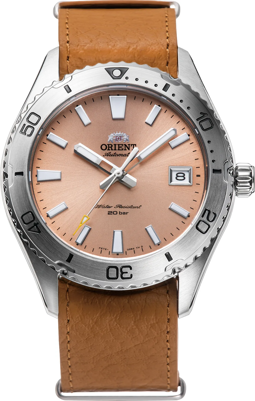 Orient Mako Automatik 39,9 mm Apricot Herrenuhr RA-AC0Q05P10B