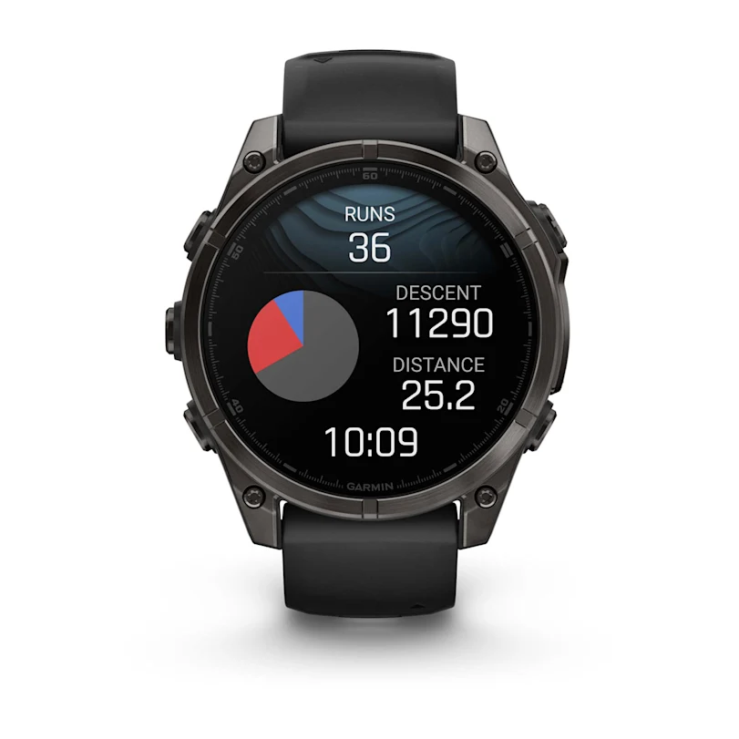 Garmin fēnix® 8 - 47 mm AMOLED Sapphire Schwarz/Carbongrau Titan DLC 010-02904-21