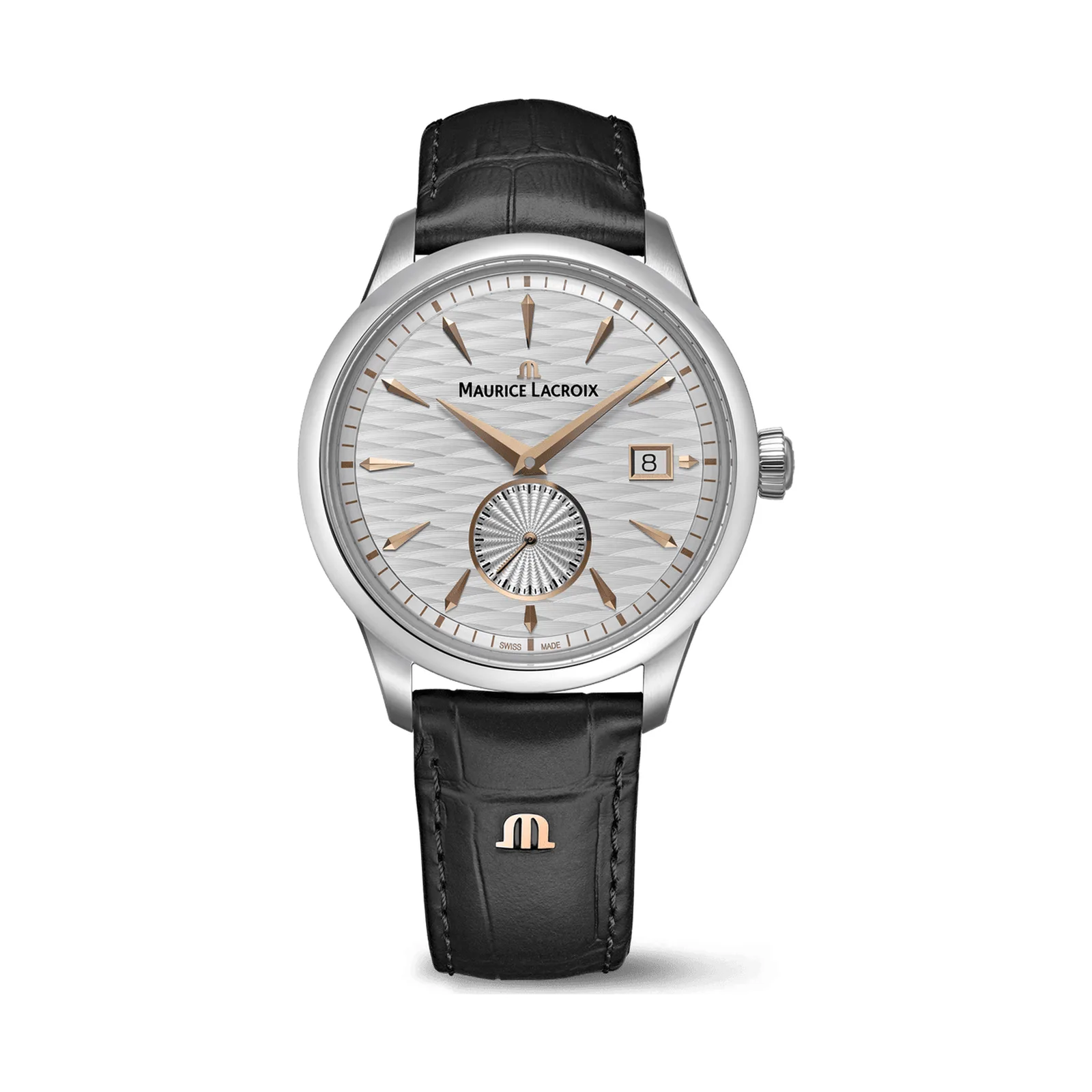 Maurice Lacroix 1975 Legacy 39 mm Automatik Lederarmband Herrenuhr 756207-SS001-130-2