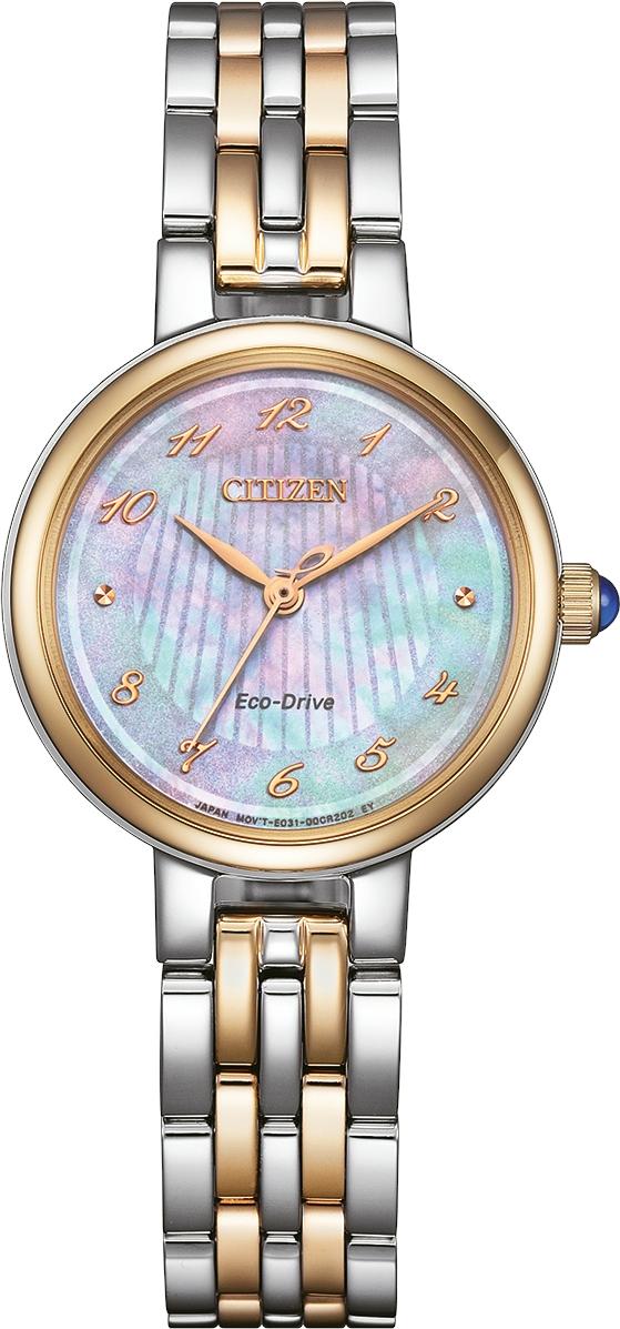 Citizen Analog Quartz, Eco-Drive, Edelstahlband, 27,7 mm Gehäusedurchmesser, Perlmutt Damenuhr EM0996-84Y