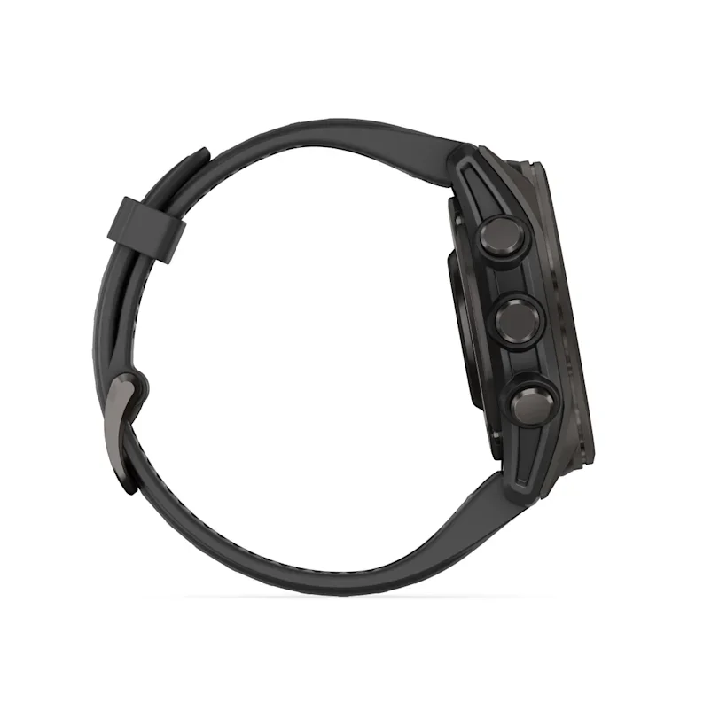 Garmin fēnix® 8 43 mm AMOLED Sapphire Schwarz/Carbongrau Titan 010-02903-21