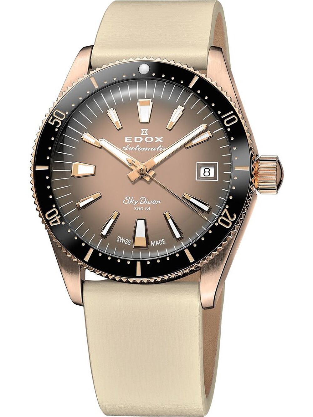 Edox SkyDiver 38 Date Automatic Special Edition Damenuhr 80131 37RNC VDBEI