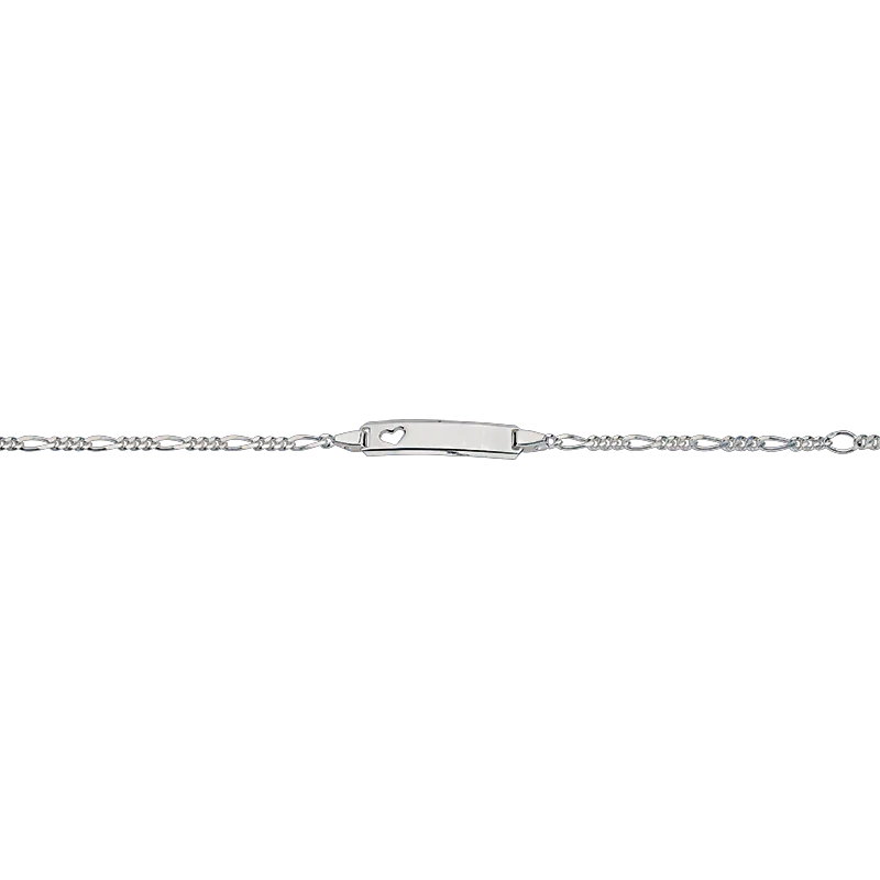 CEM 925er Silber Identband 12 - 14 cm, rhodiniert BIDR904659