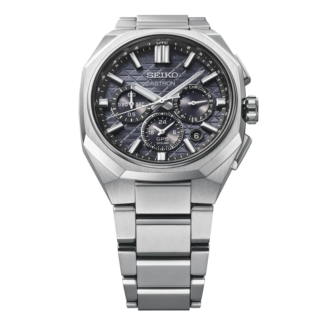 Seiko ASTRON Automatik 3 Zeiger 43mm, Titan, Faltschließe mit Feinverstellung Herrenuhr HAB002J1