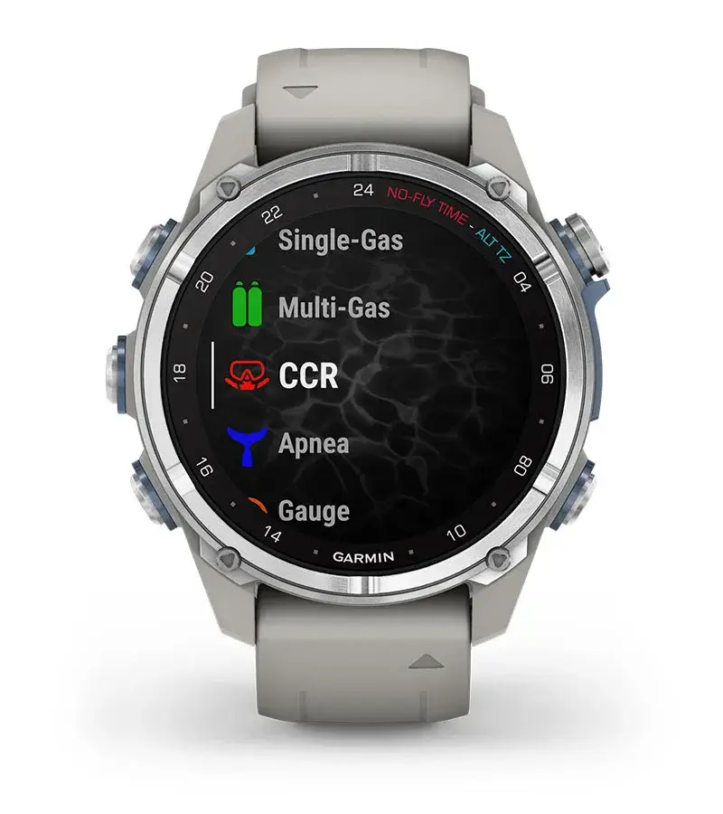 Garmin DESCENT MK3S AMOLED Silber/Nebelgrau Herrenuhr 010-02753-04