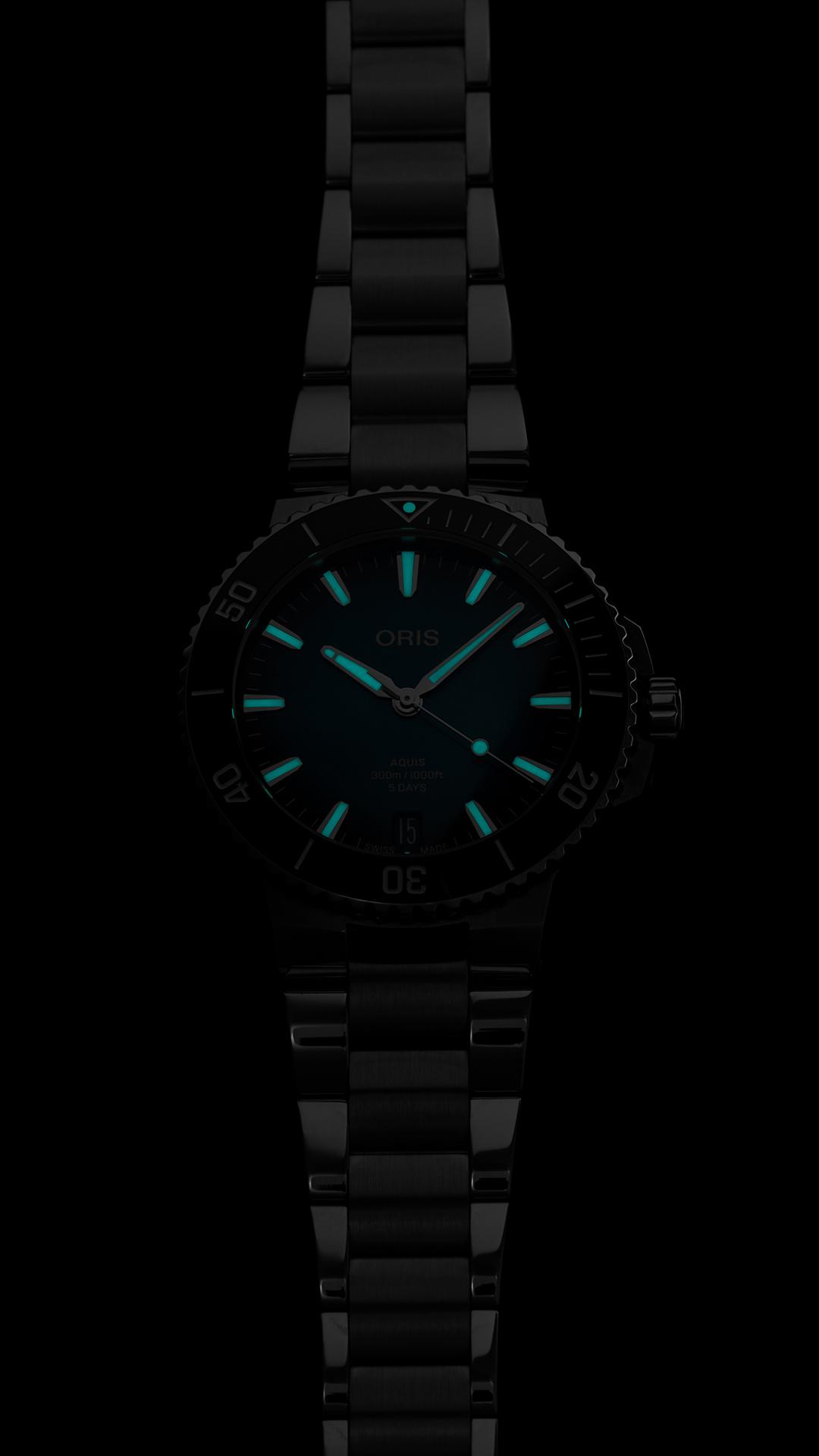 Oris Aquis Date Calibre 400 Automatik Herrenuhr , 01 400 7790 4135-07 8 23 02PEB