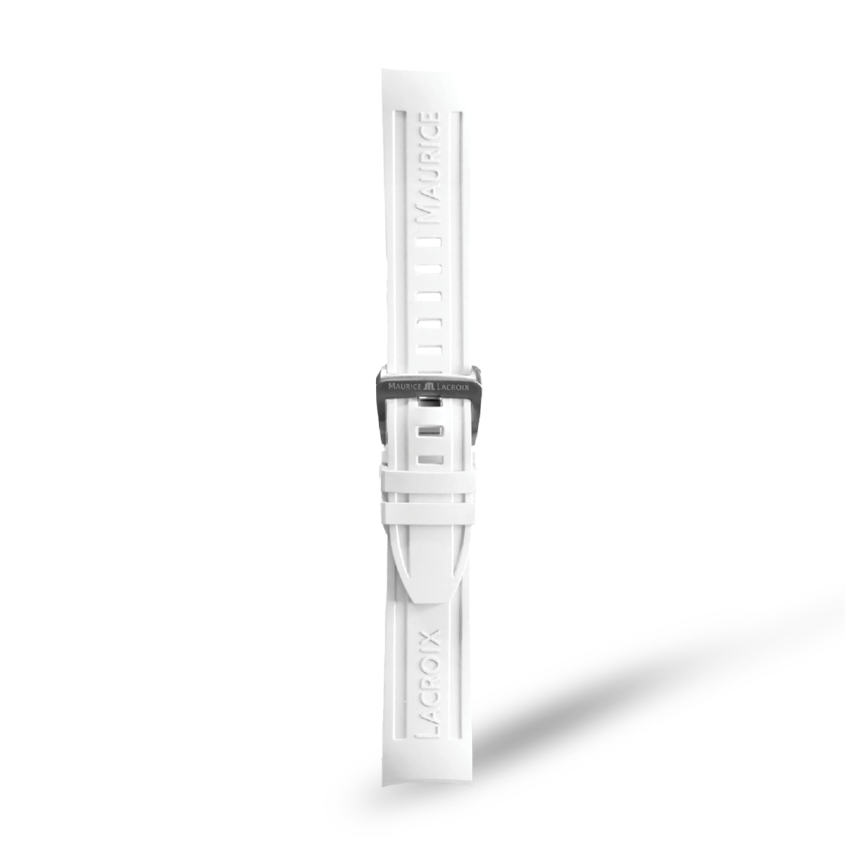 Maurice Lacroix Ersatzarmband Kautschuk Weiß 22 mm ML822-005084
