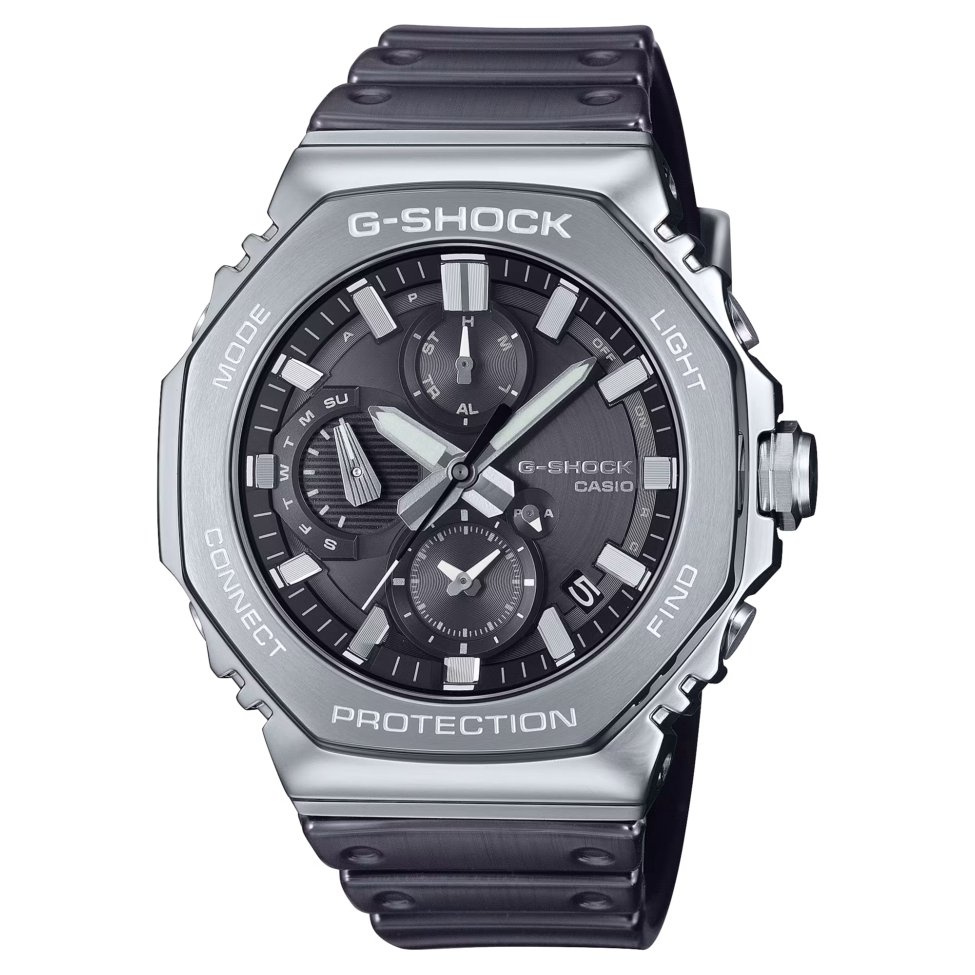 G-Shock G-Steel Protection Classic, Solar, Silikonband, 46mm Herrenuhr GMC-B2100Y-1AER