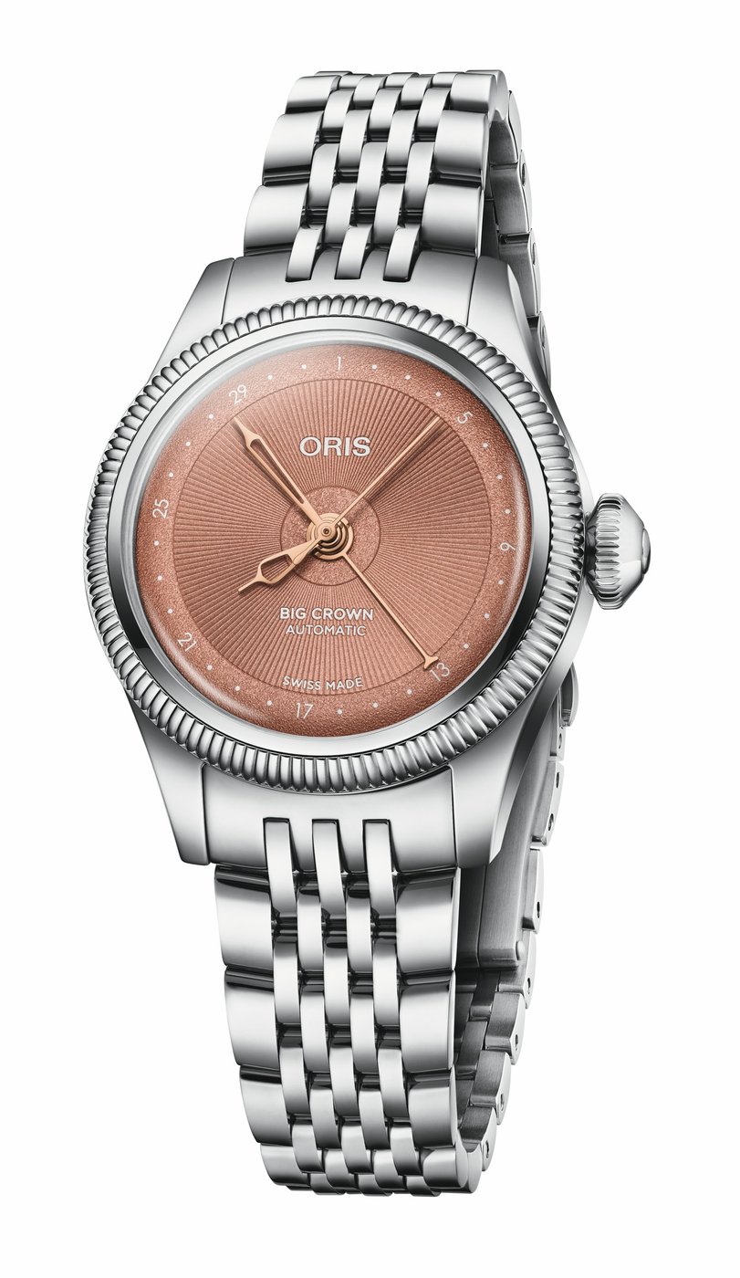 Oris Big Crown Pointer Date 29mm Rosé Edelstahlband Damenuhr 01 534 7804 4052-07 8 14 02