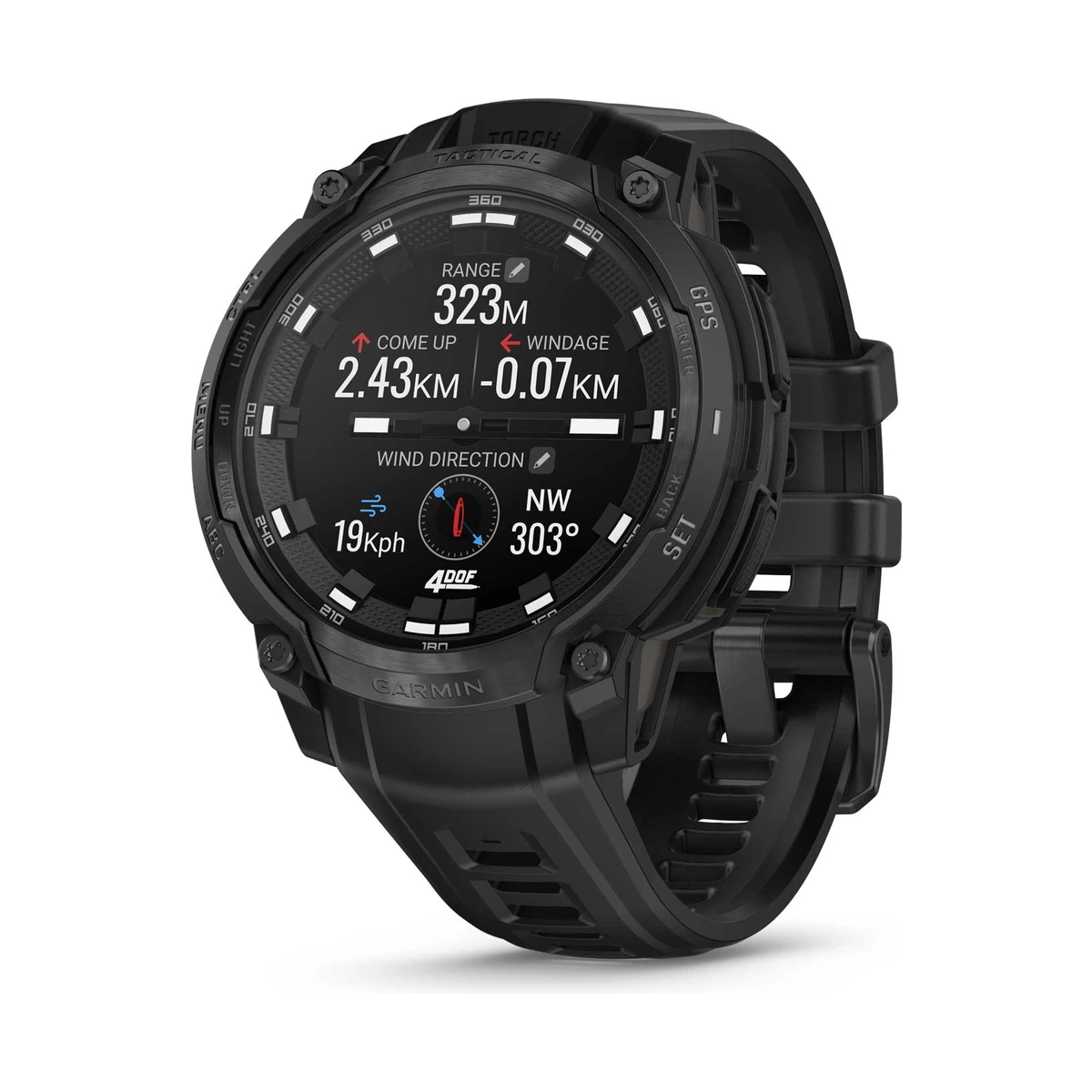 Garmin Instinct® Crossover AMOLED - Tactical Edition Schwarz Herrenuhr 010-03398-02