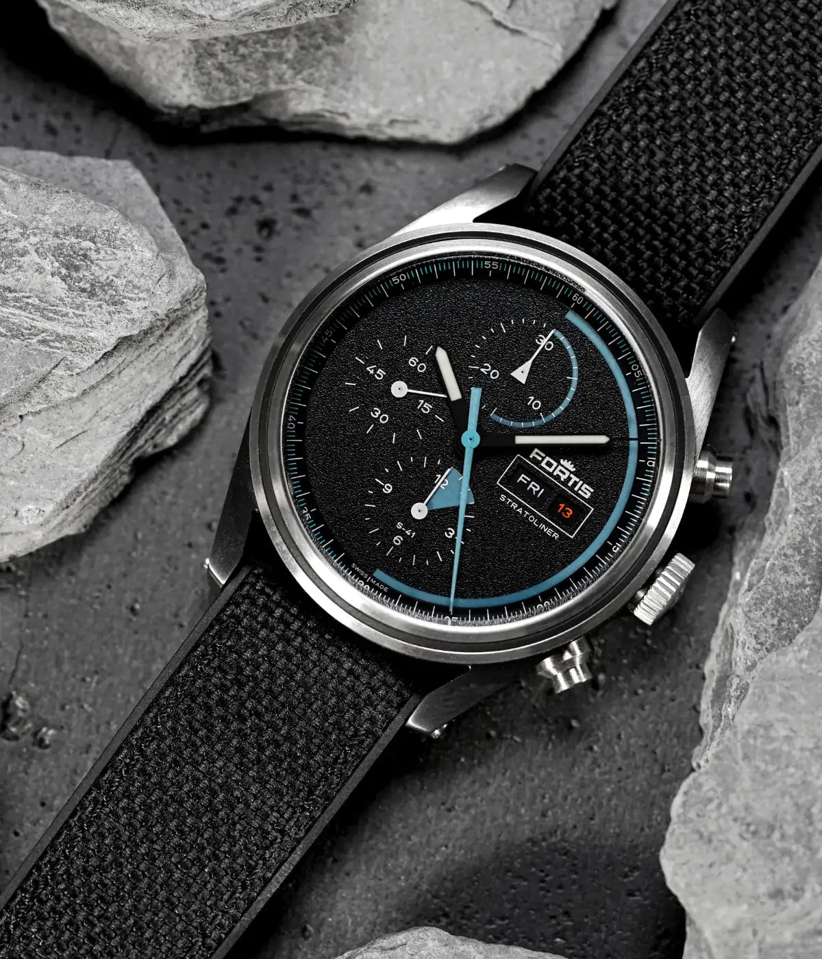 Fortis Stratoliner Gravity Black Herrenuhr F2340018