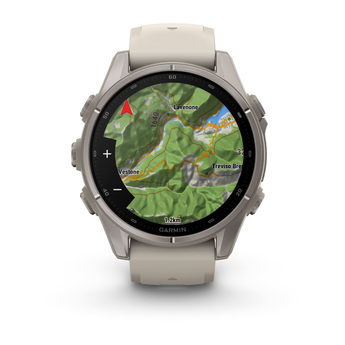 Garmin fēnix® 9 - 43 mm AMOLED Sapphire Nebelgrau/Titan mit Silikon-Armband Nebelgrau 010-04761-01