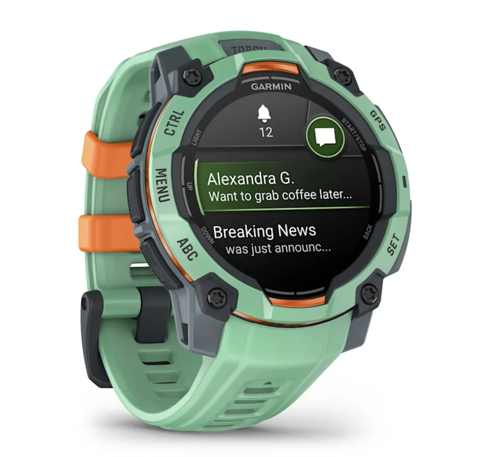Garmin Instinct® 3 AMOLED 010-02936-01 - 45 mm Twilight/Neo Tropic mit Silikon-Wechselarmband 22 mm Neo Tropic