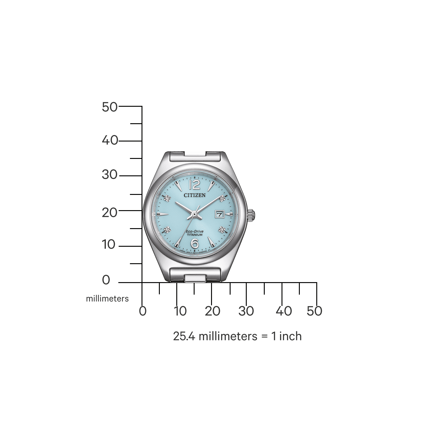 Citizen Eco-Drive Titanium Damenuhr EW2601-81M