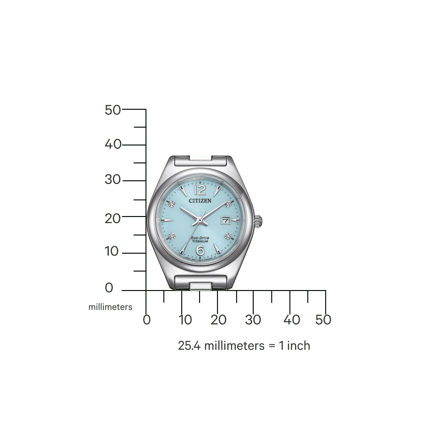 Citizen Eco-Drive Titanium Damenuhr EW2601-81M
