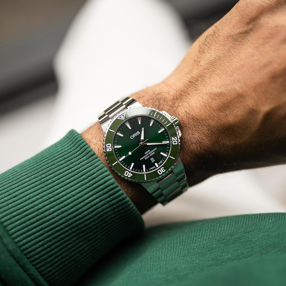 Oris Aquis Date Automatik Herrenuhr , 01 733 7789 4157-07 8 23 04PEB