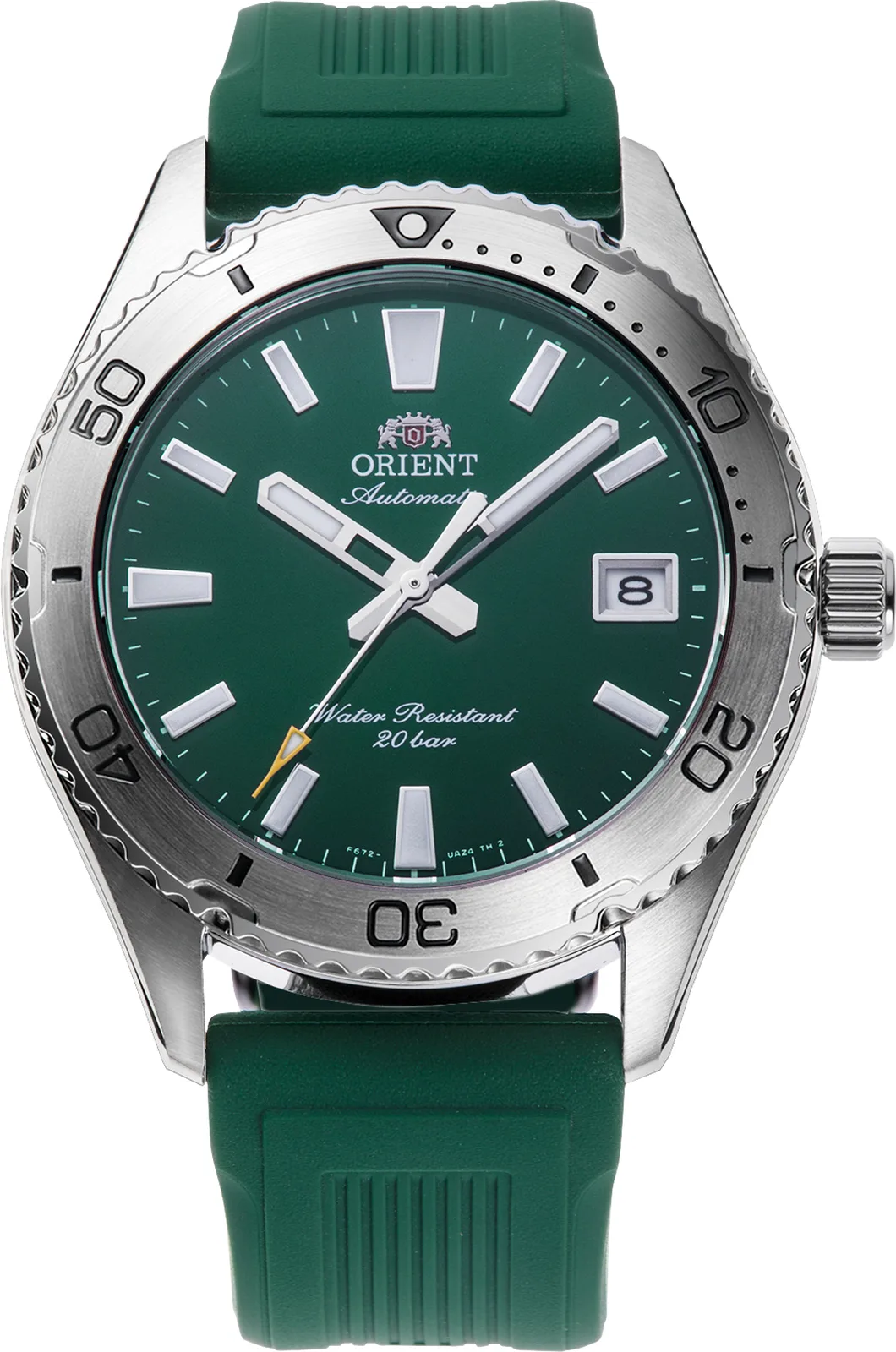 Orient Mako Automatik 39,9 mm Grün Herrenuhr RA-AC0Q11E30B