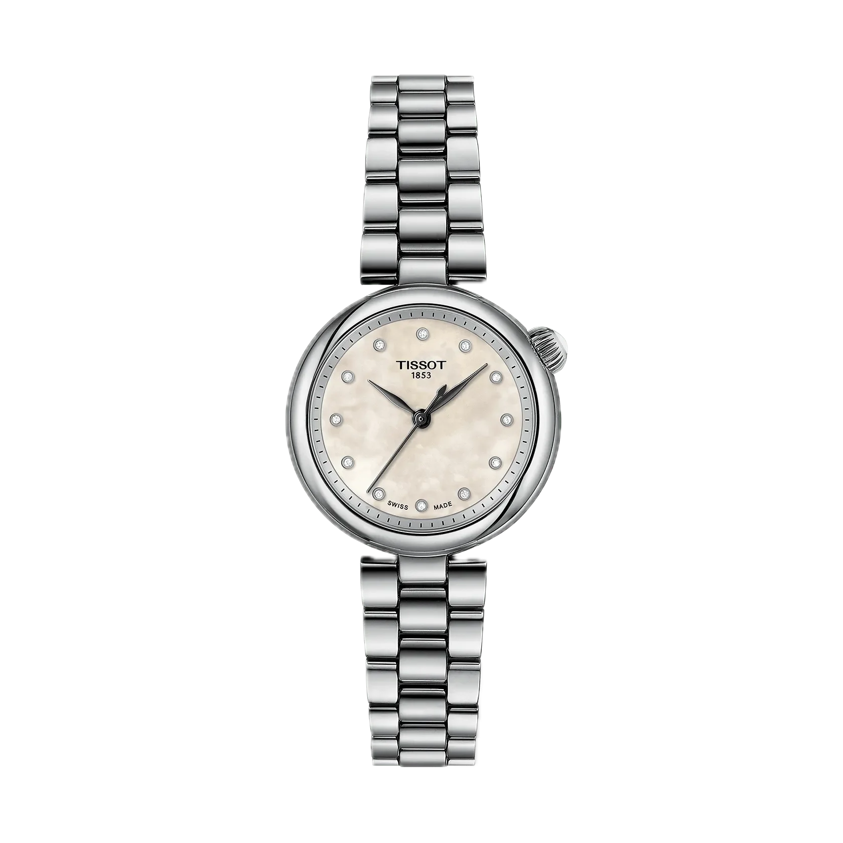 Tissot Desir 28mm, 12 Diamanten, Perlmuttzifferblatt, Schweizer Quarzwerk Damenuhr T152.010.11.116.00