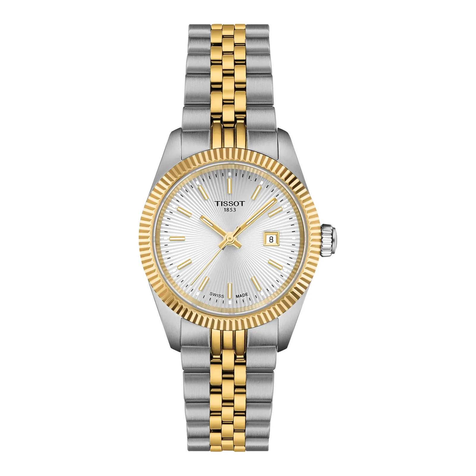 Tissot Ballade Quarz 30 mm Bicolor Gelbgold Damenuhr T156.010.22.031.00
