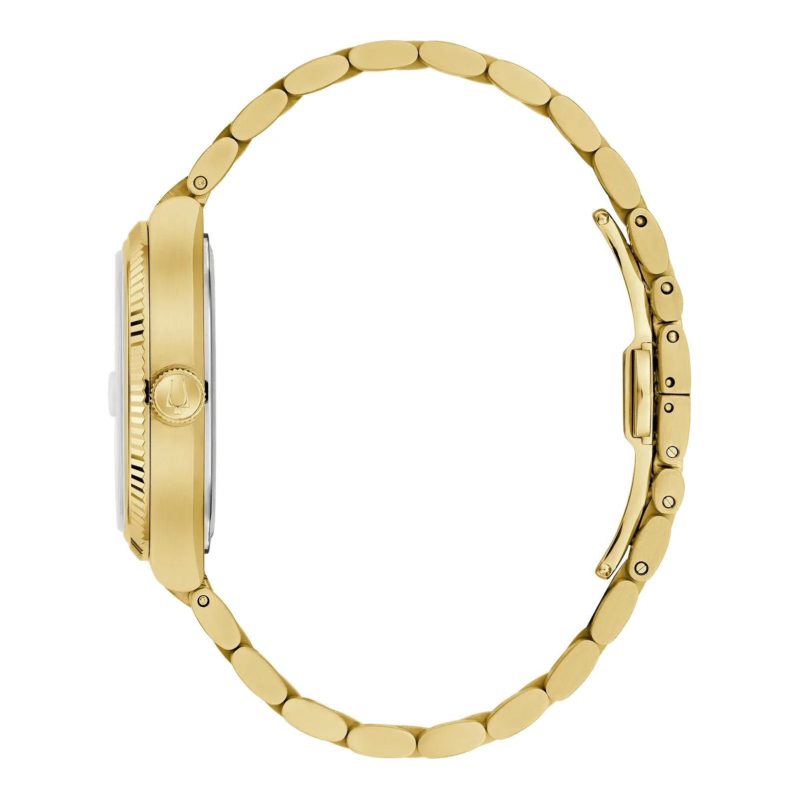 Bulova Super Seville Precisionist goldfarben grün Herrenuhr 97B237