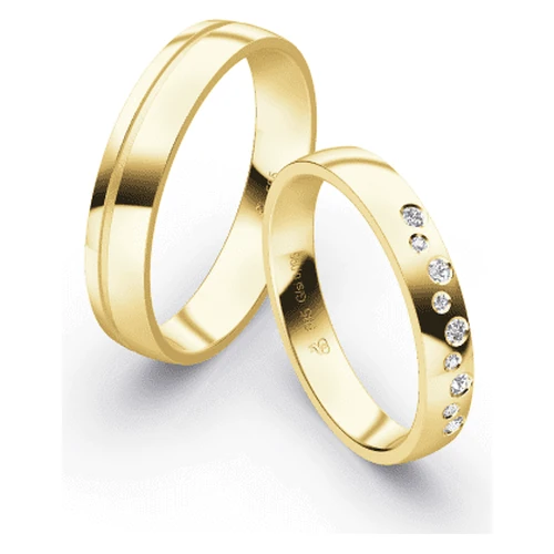 First Individual Love 3D Yellow – Two Trauringpaar Rauschmayer 72-03040 / 73-03040