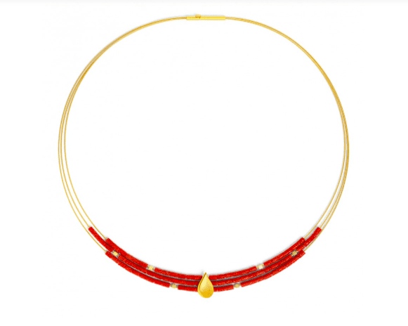 Bernd Wolf Aquinsa Collier Wurzelkoralle 43cm, 84122296-043