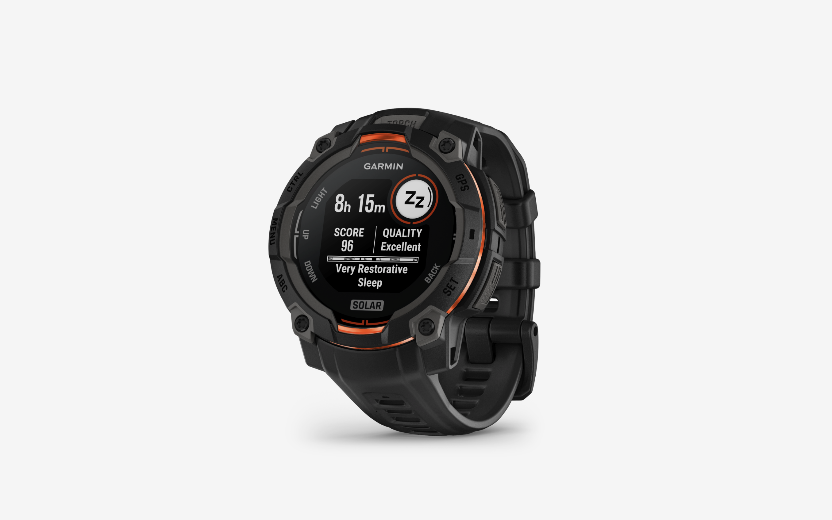 Garmin Instinct® 3 Solar 010-02934-00 - 45 mm Schwarz mit Silikon-Wechselarmband 22 mm Schwarz