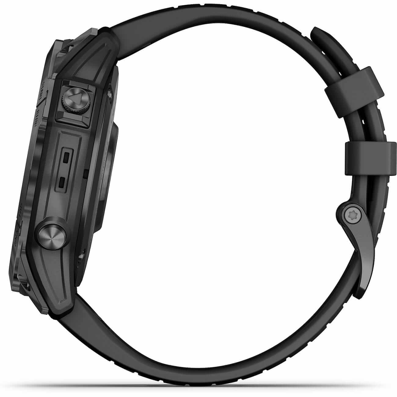 Garmin Epix™ Pro Gen 2 Sapphire 51mm Schwarz/Carbongrau Titan mit Silikonarmband 010-02804-01