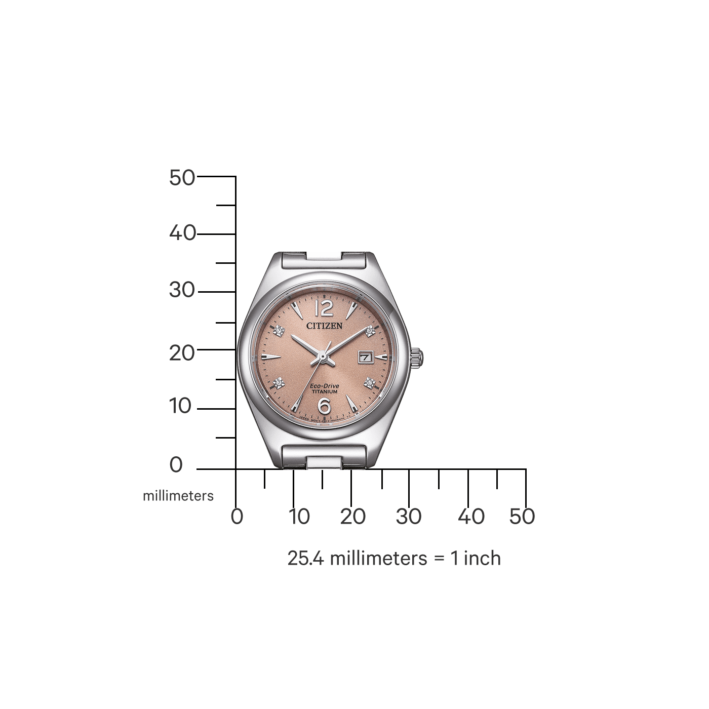 Citizen Eco-Drive Titanium Damenuhr EW2601-81Z