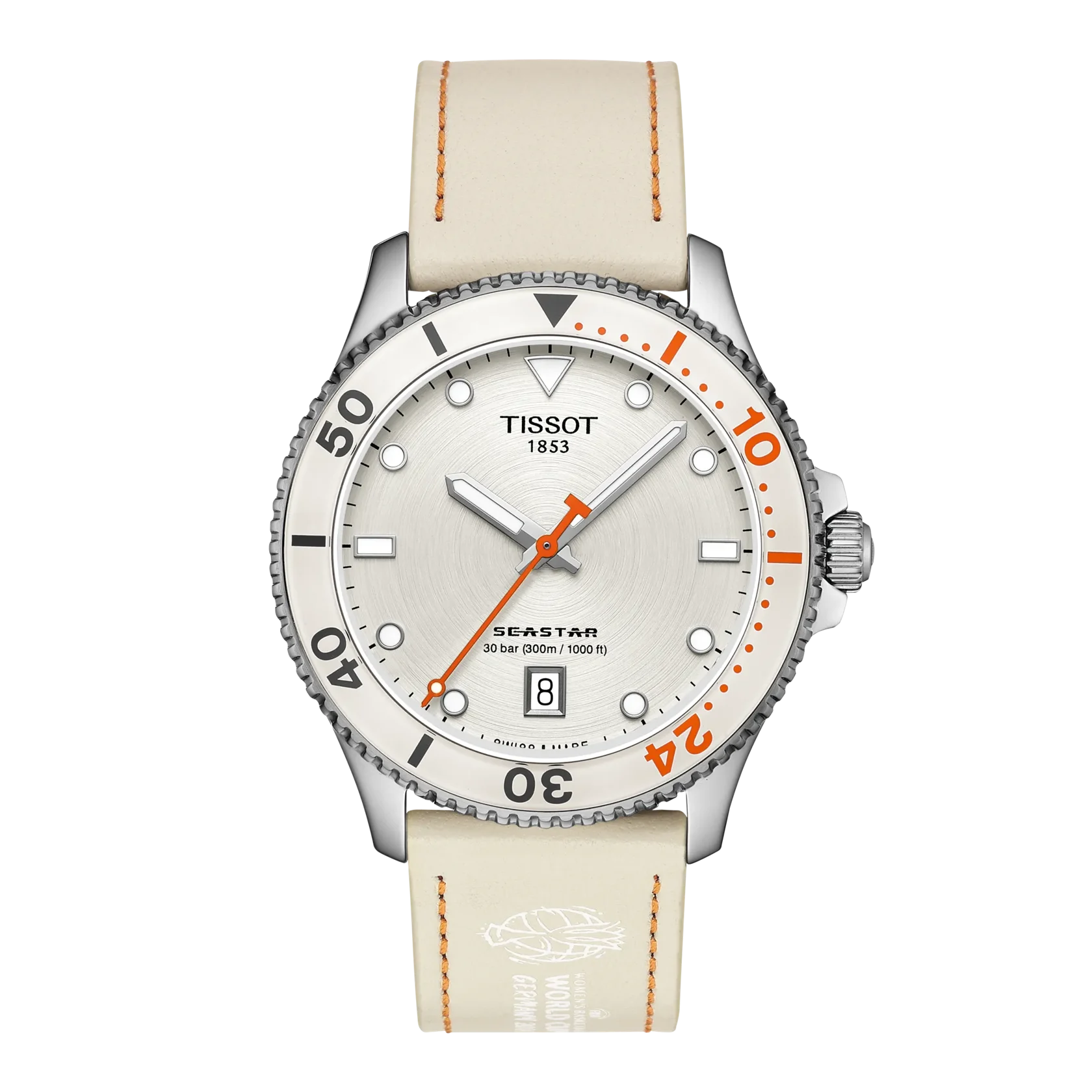 Tissot Seastar FIBA Women's Basketball World Cup 2026, 40mm, Schweizer Quarzwerk, Silber Herrenuhr T120.410.11.011.00